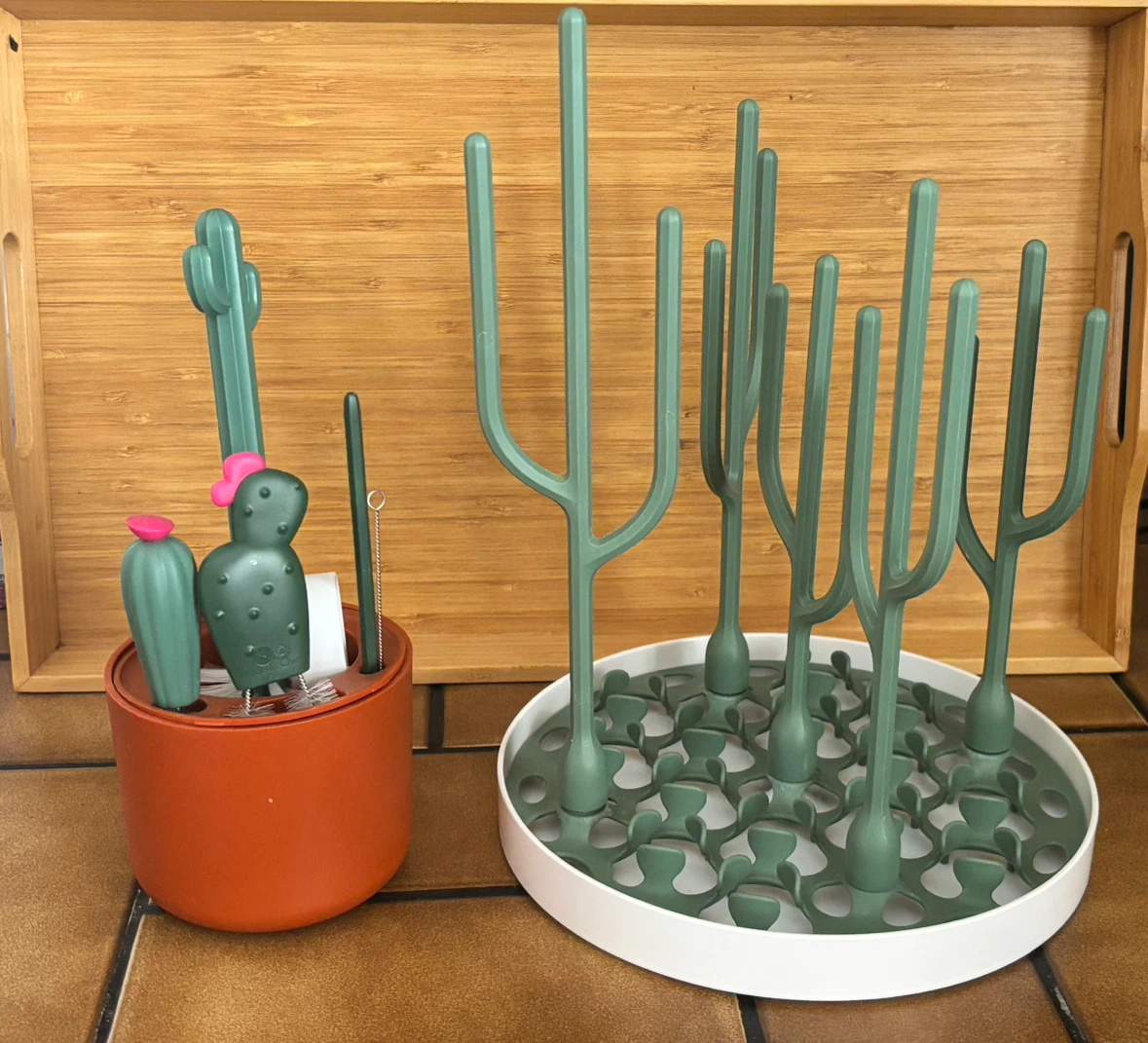Boon Cacti Brush Set & Desert Drying Rack