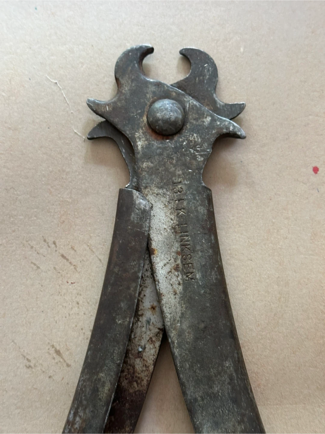 Vintage Linksem 13" Tire Chain Repair Pliers 13LK - photo 2