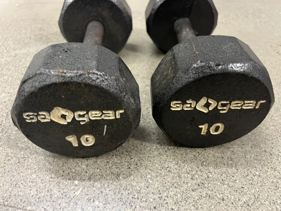 SA Gear 10 lb Hex Dumbbells (Pair) - photo 2