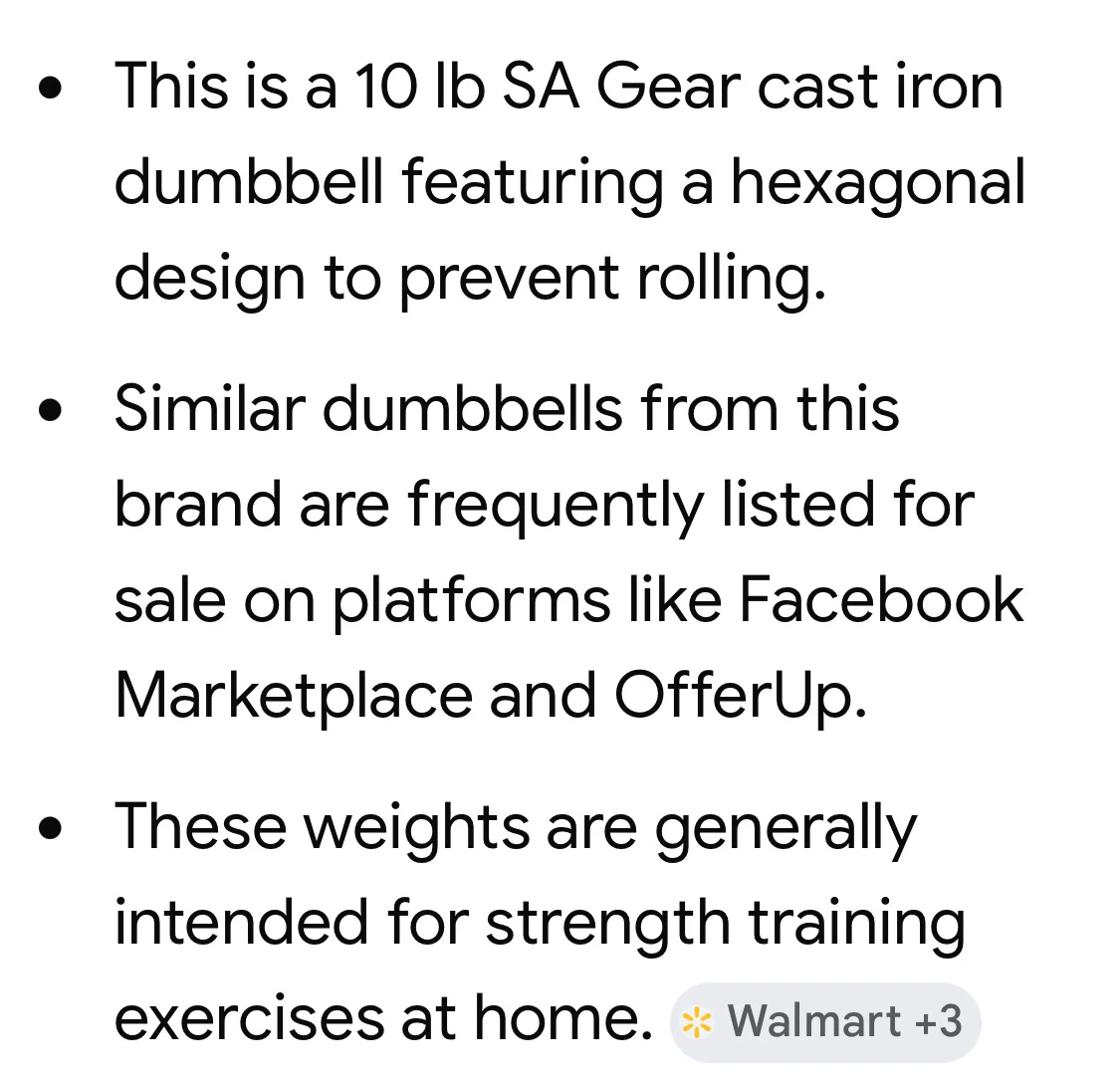 SA Gear 10 lb Hex Dumbbells (Pair) - photo 5