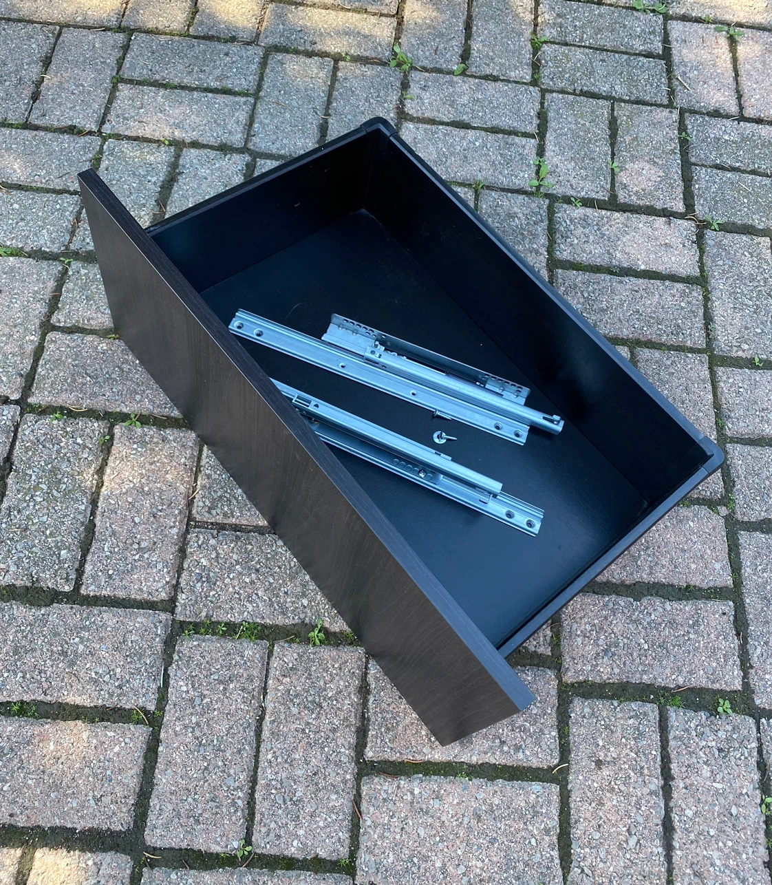 Black Drawer Unit with Metal Slides - photo 2