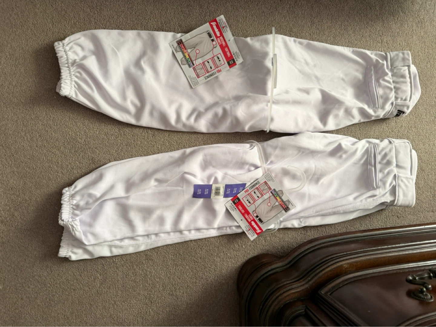Franklin Deluxe Youth Baseball/Softball Pants - White, XL/XG - photo 2