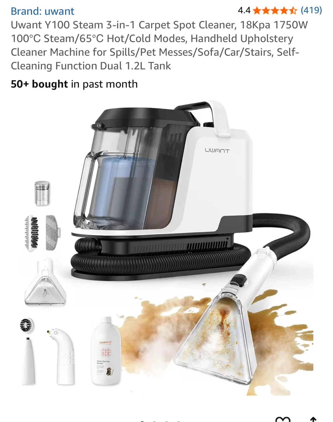 Uwnt Y100 Steam Multiple Spot Cleaner - photo 2