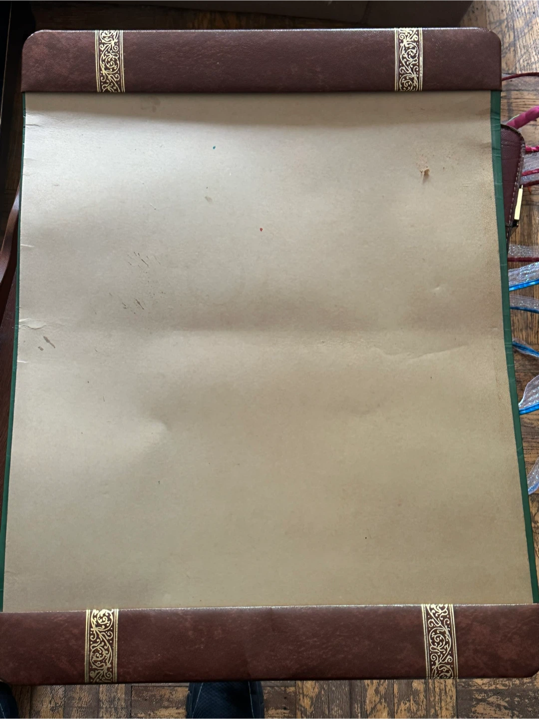 vintage desk blotter pad