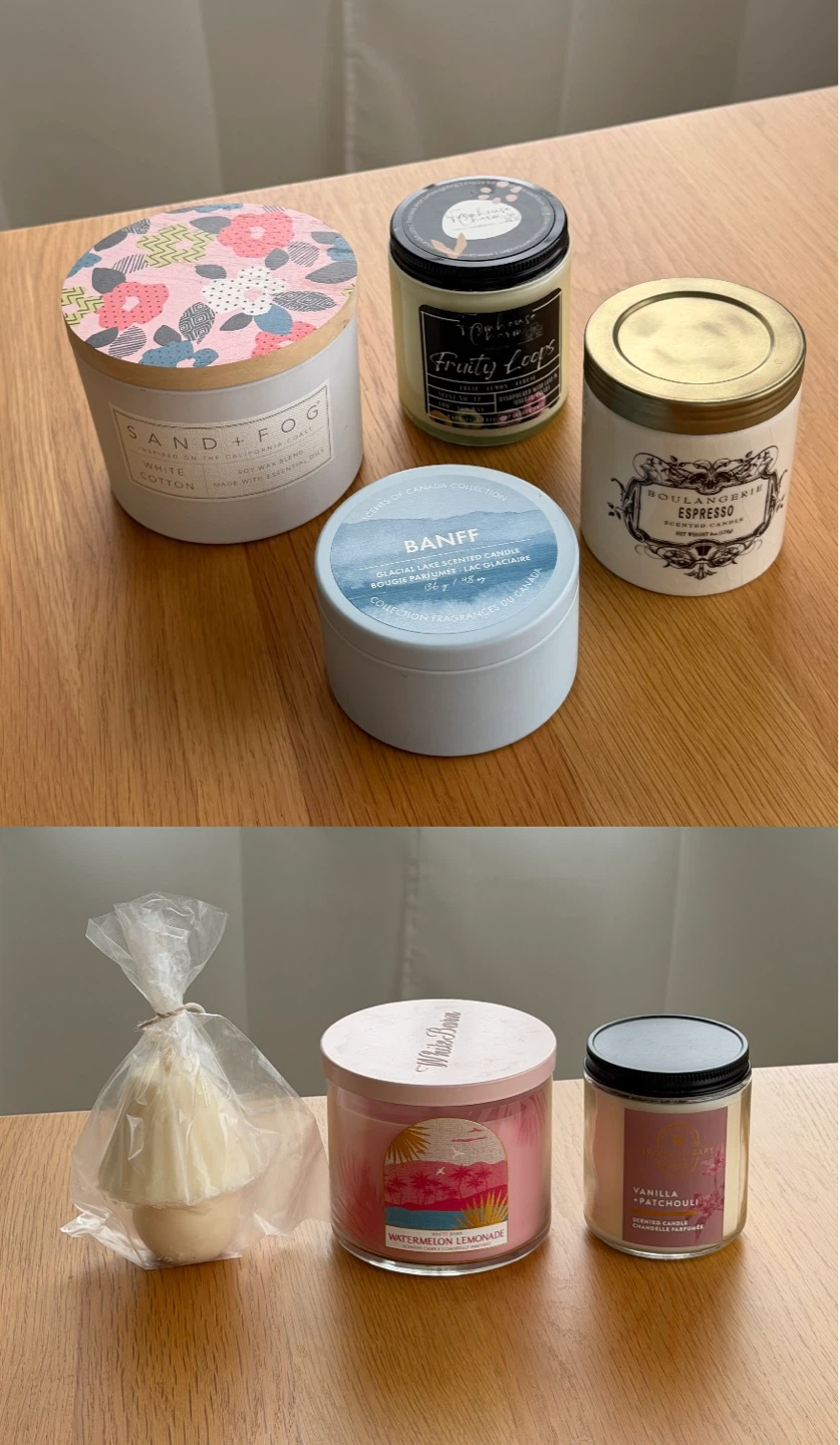 Various Scented Candles