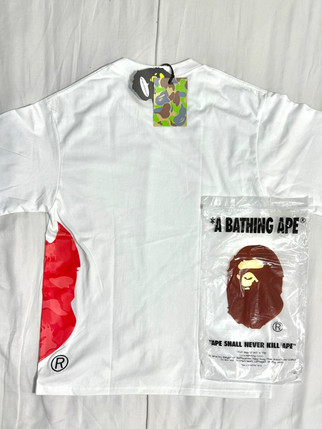 BAPE Side Big Ape Head Tee (Pink/Red) - photo 3