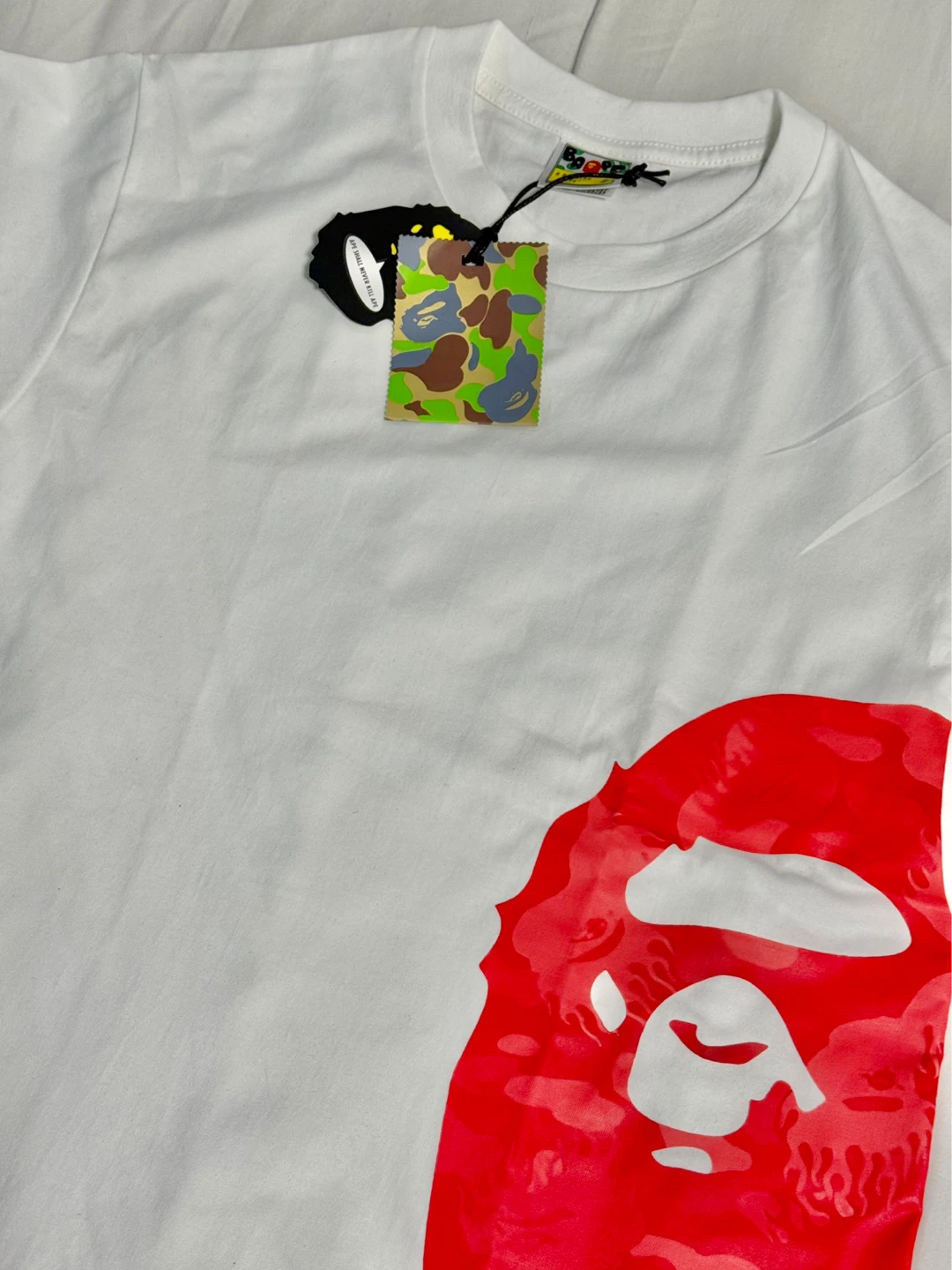 BAPE Side Big Ape Head Tee (Pink/Red) - photo 2