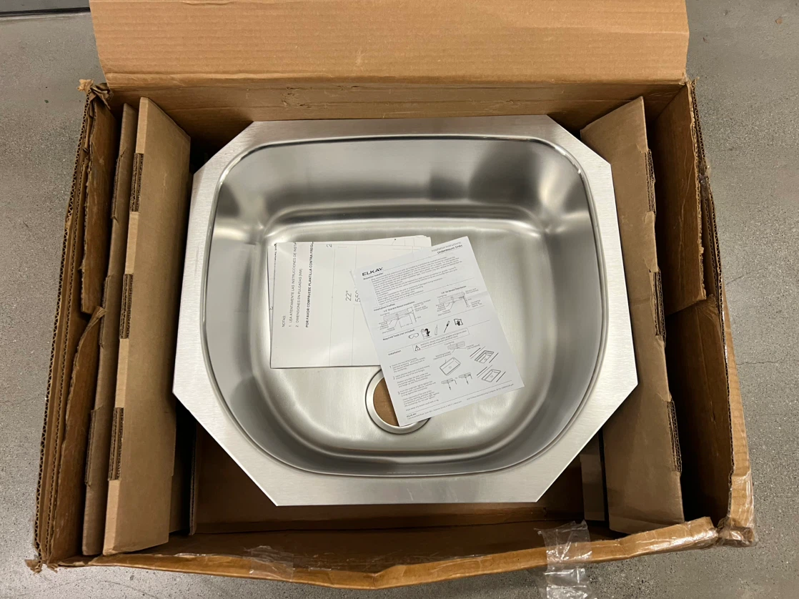 Elkay 23-1/2" Undermount  Sink Stainless Steel