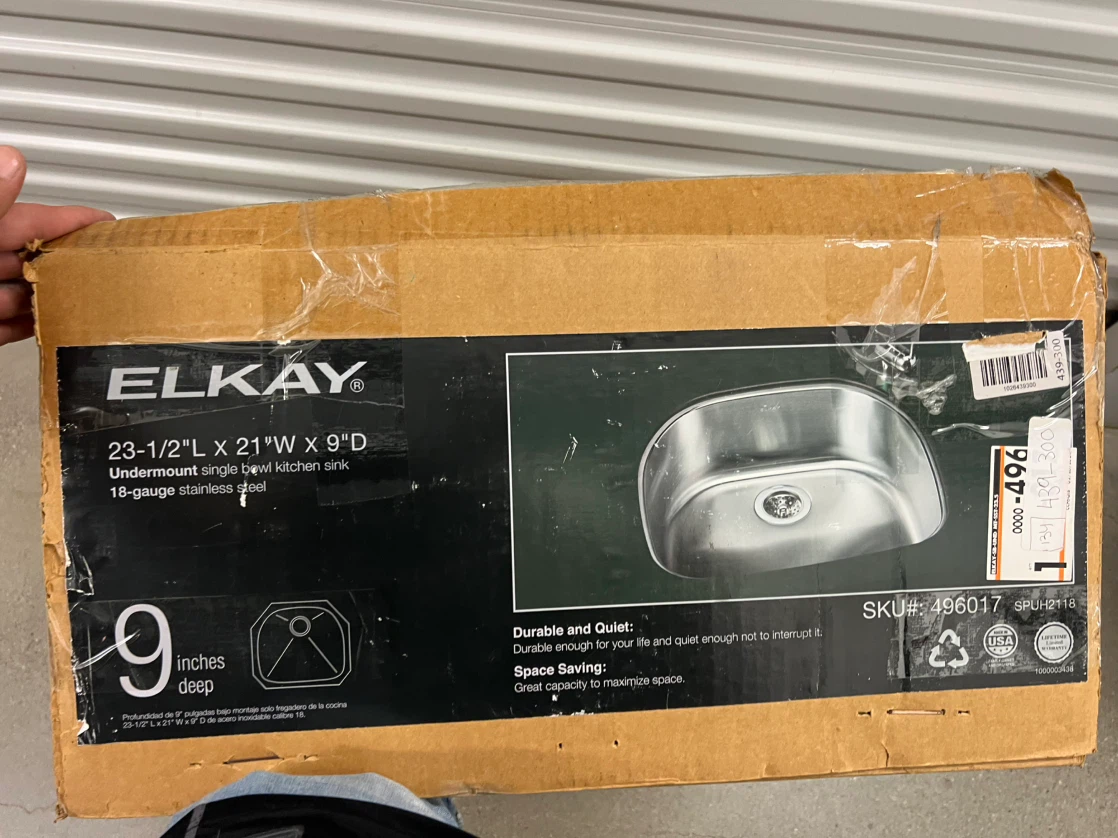 Elkay 23-1/2" Undermount  Sink Stainless Steel - photo 5