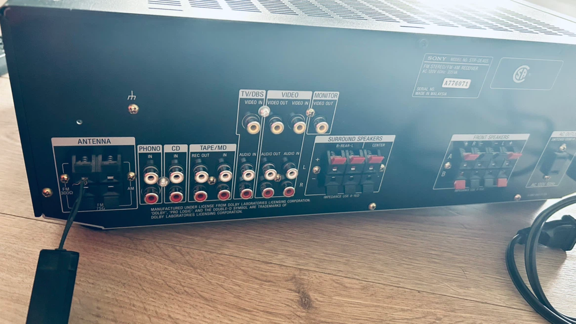 Sony STR-DE405 FM Stereo/FM-AM Receiver – For Parts or Repair - photo 4