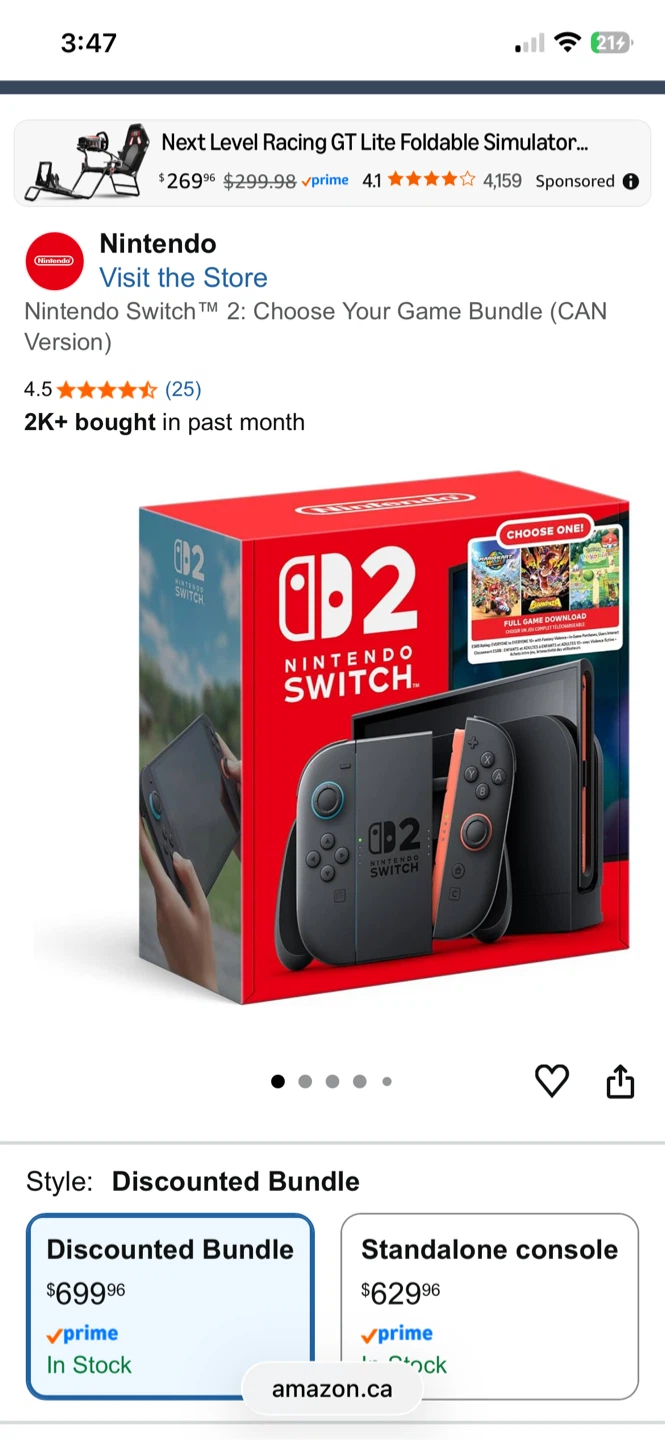 Switch 2- purchased in March 2026