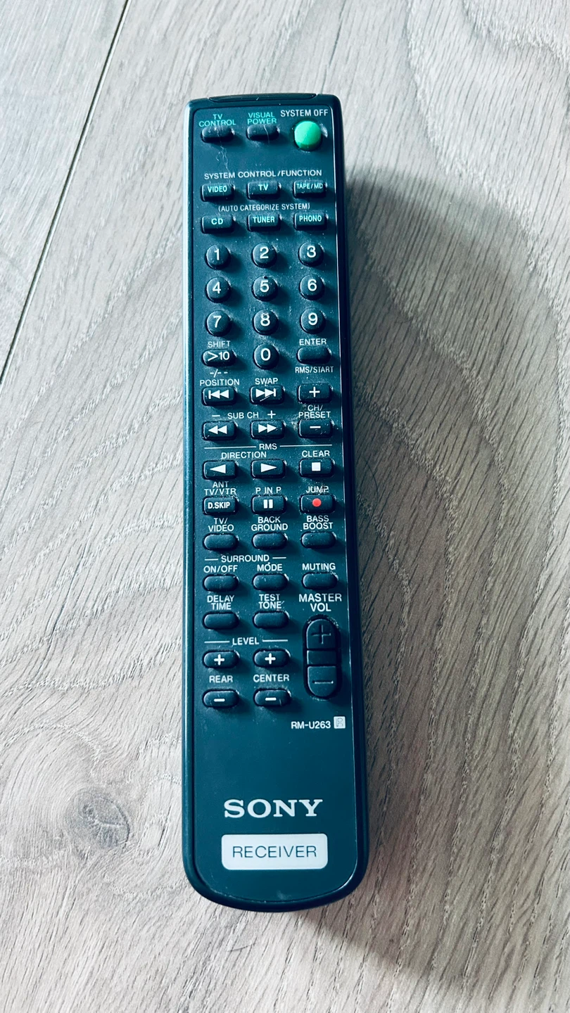 Sony RM-U263 Receiver Remote Control