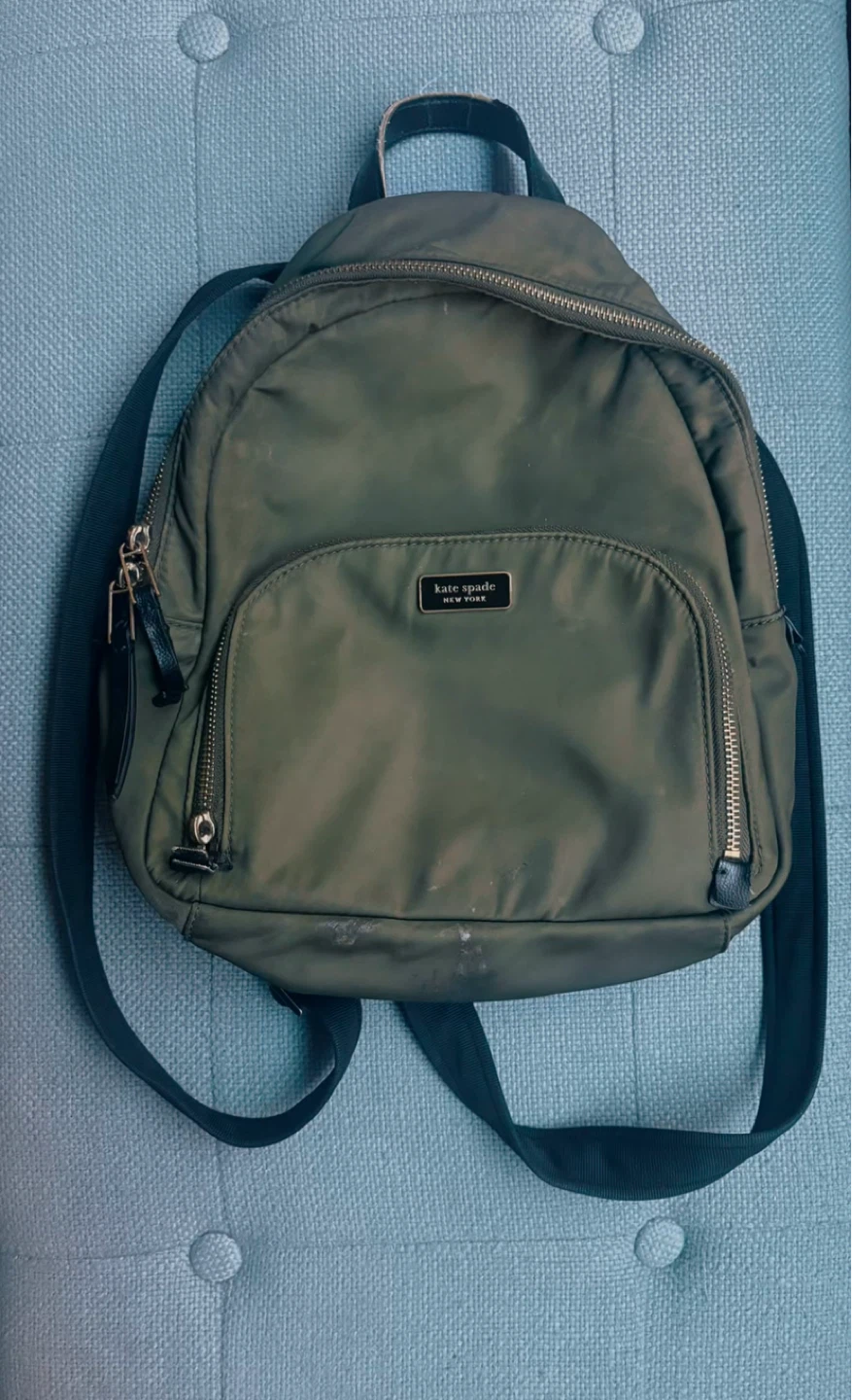 Kate Spade Backpack - Olive Green Nylon