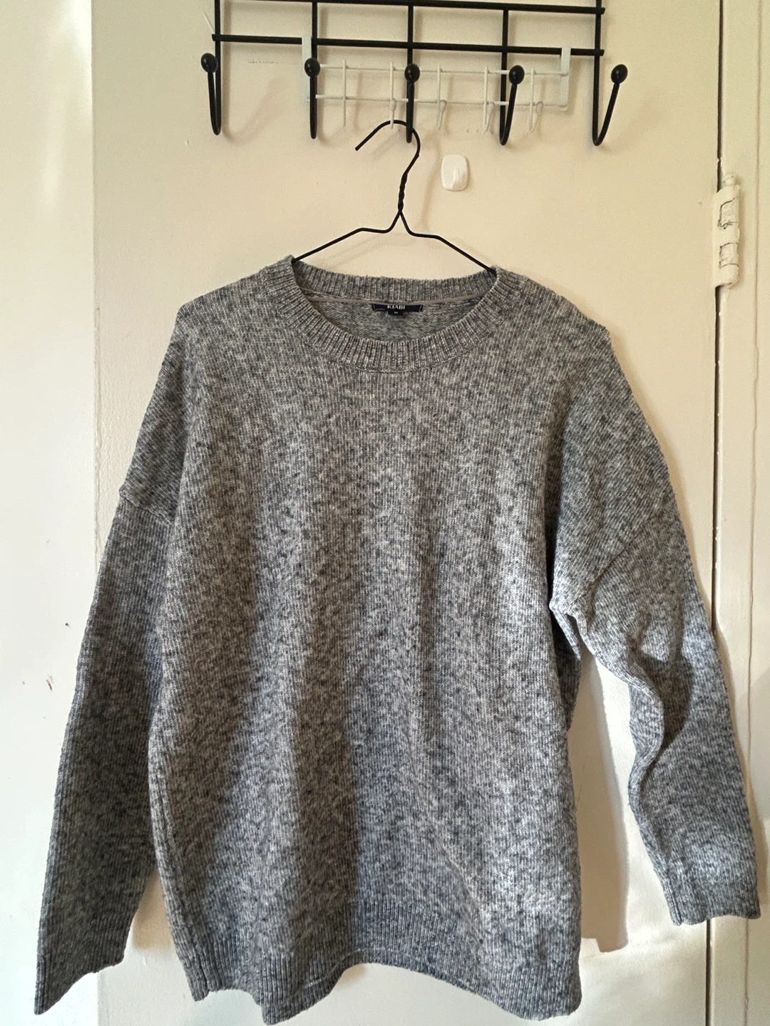 Kiabi Grey Marled Knit Sweater