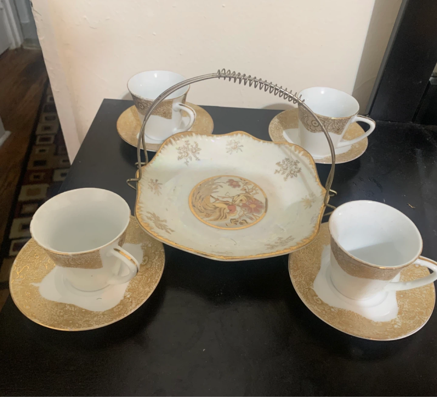 Vintage Tea Set with Serving Tray