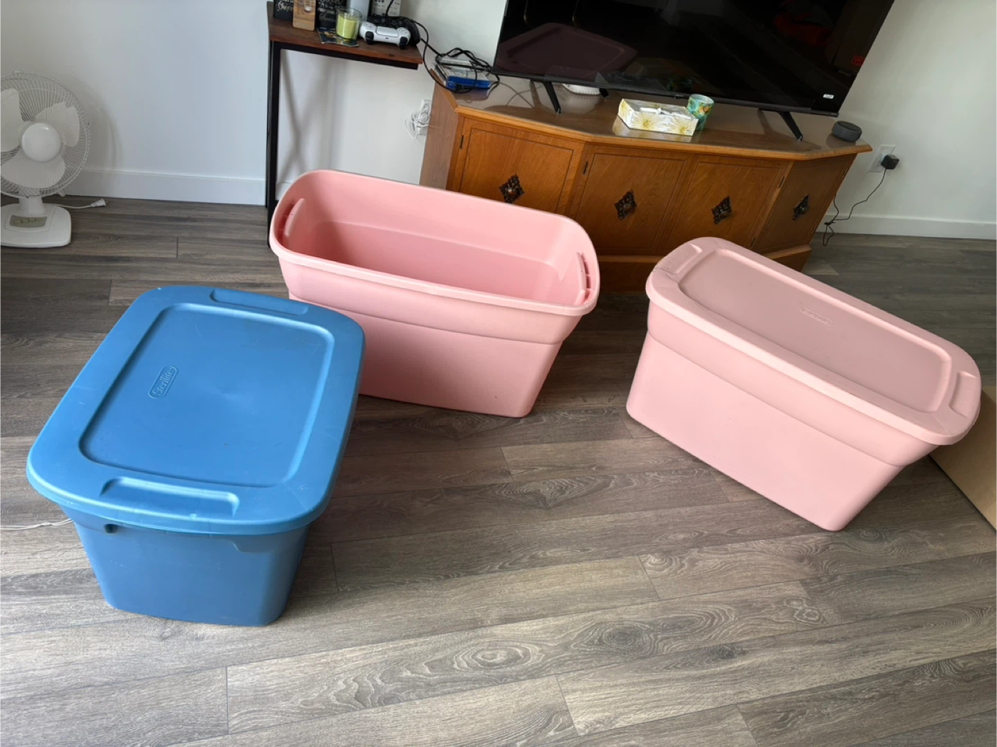 Sterilite Storage Totes (Set of 3)