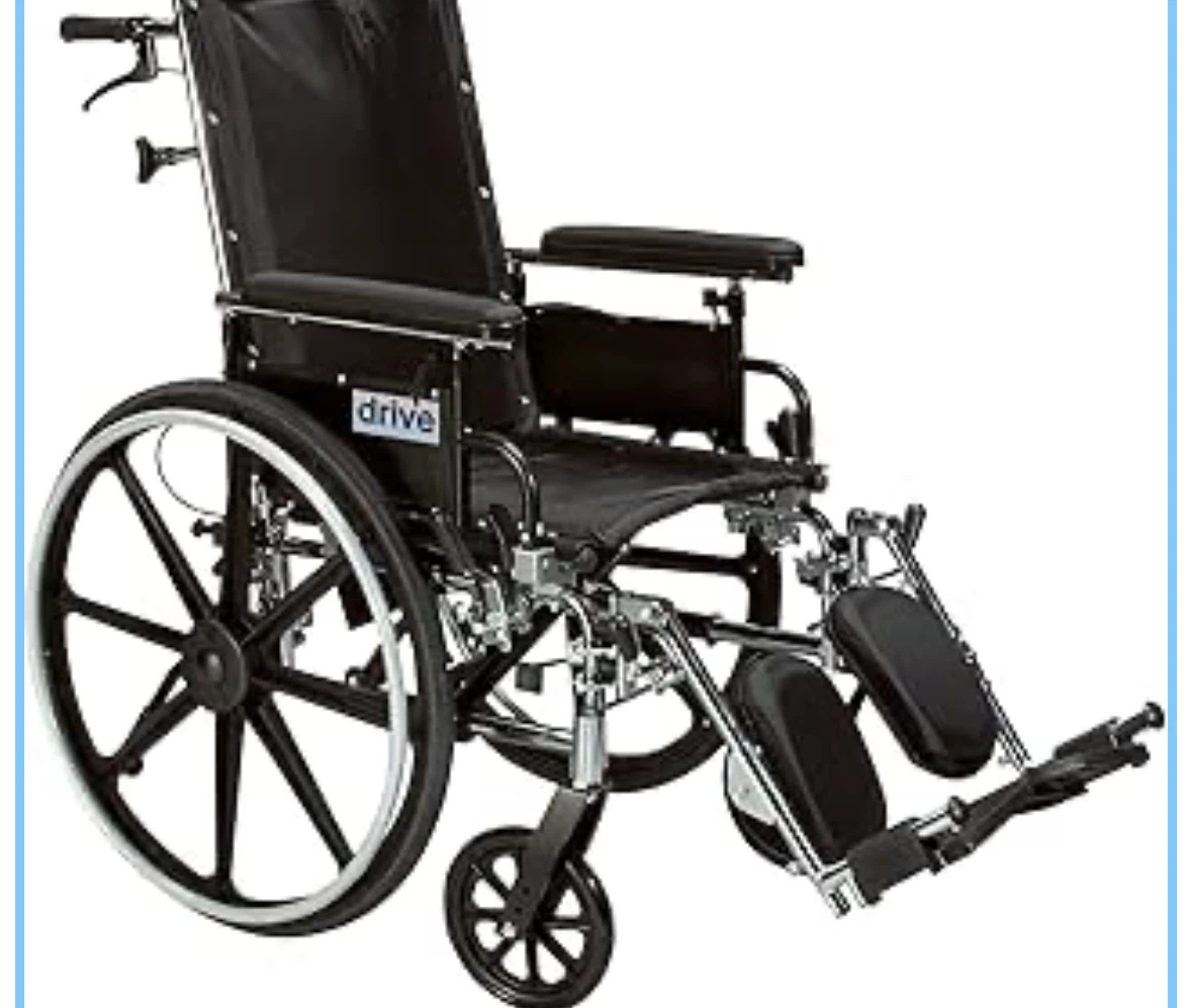 Drive Medical Viper Plus GT Full Reclining Wheelchair,
