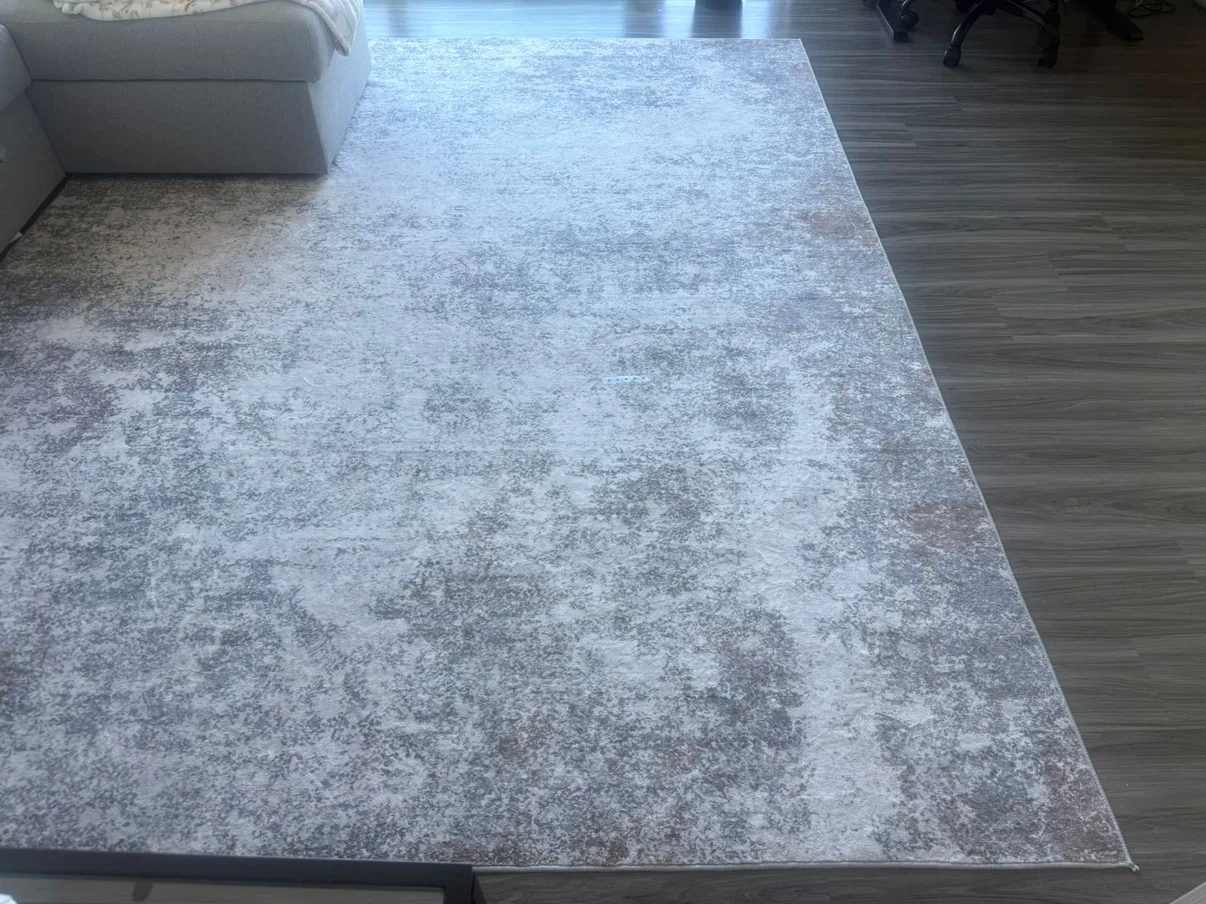 Grey Abstract Area Rug
