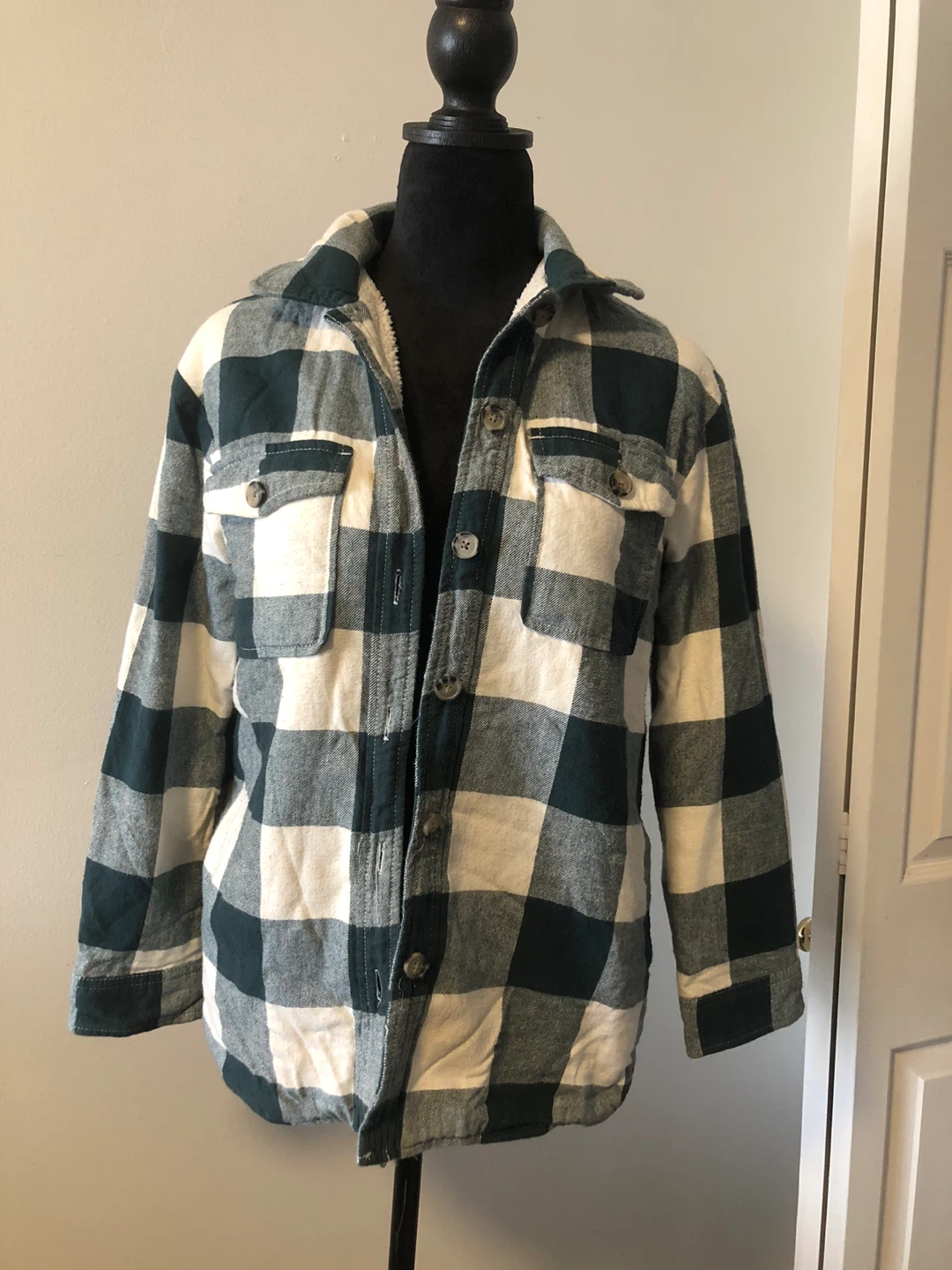 GAP Kids Sherpa Lined Flannel Shirt Jacket - photo 2