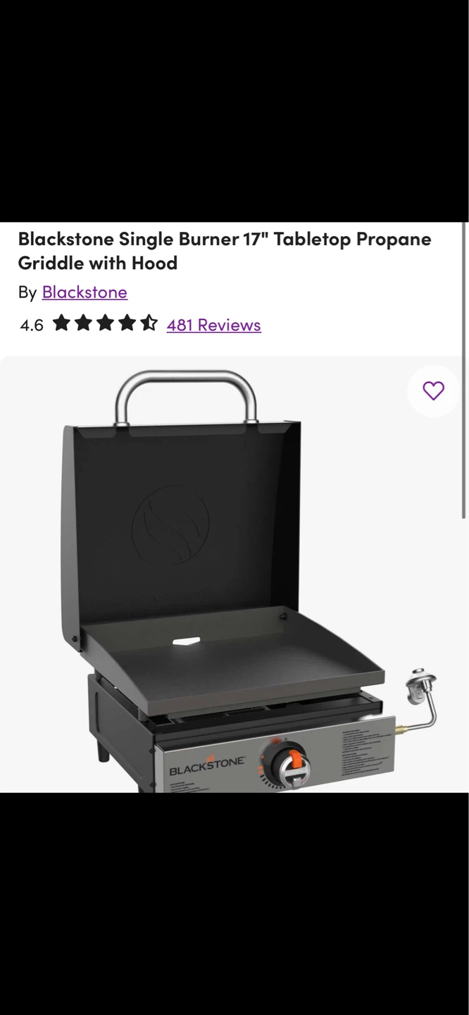 Blackstone 17" Griddle and Carry Bag