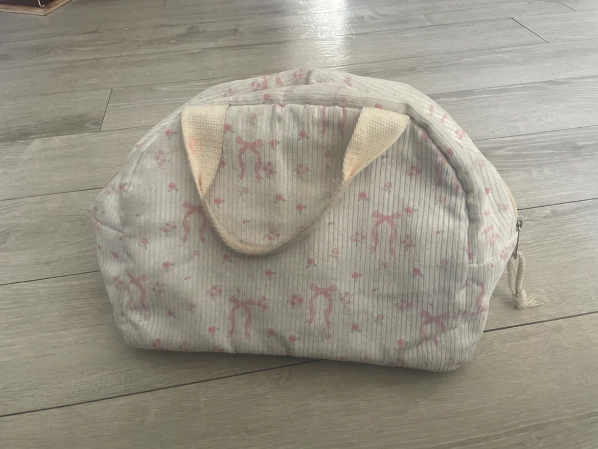 Insulated Lunch Bag with Pink Floral Pattern - photo 3