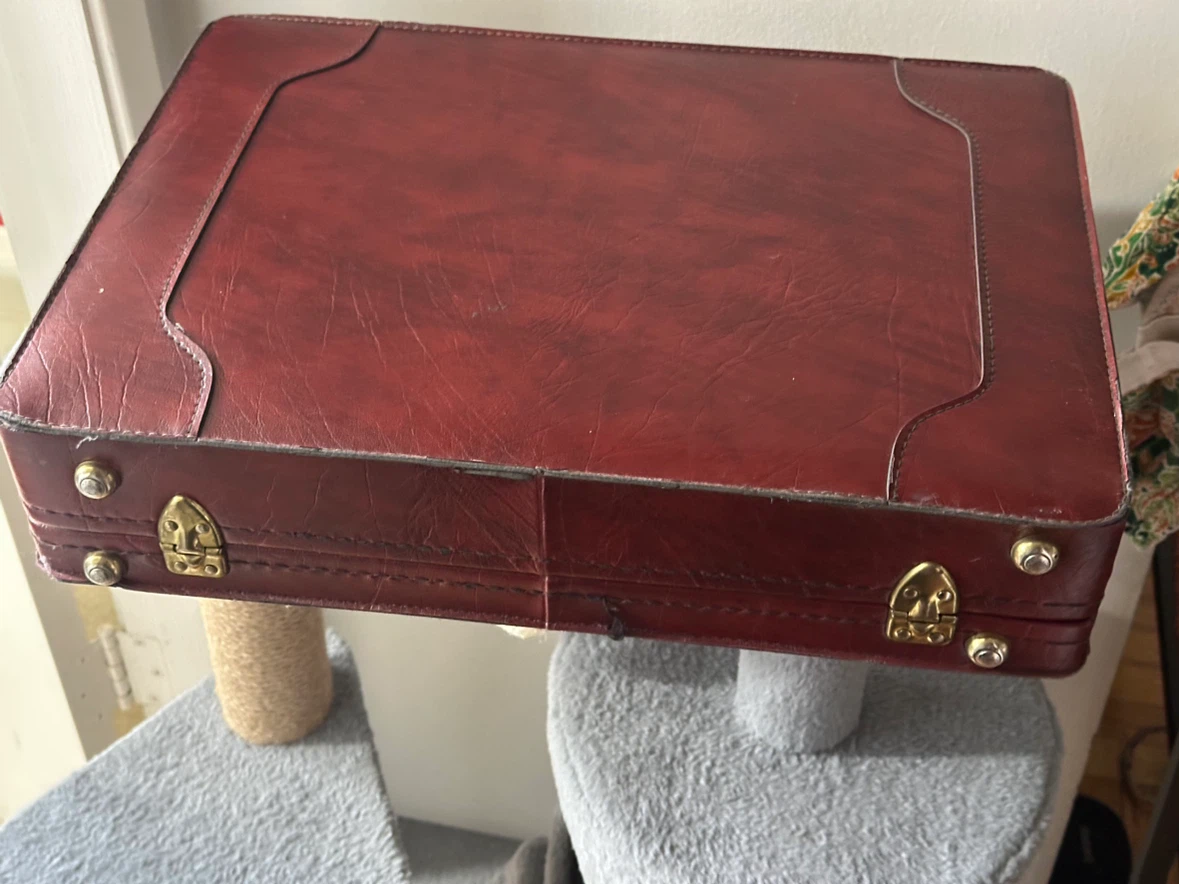Vintage Stradellina leather suitcase - photo 3