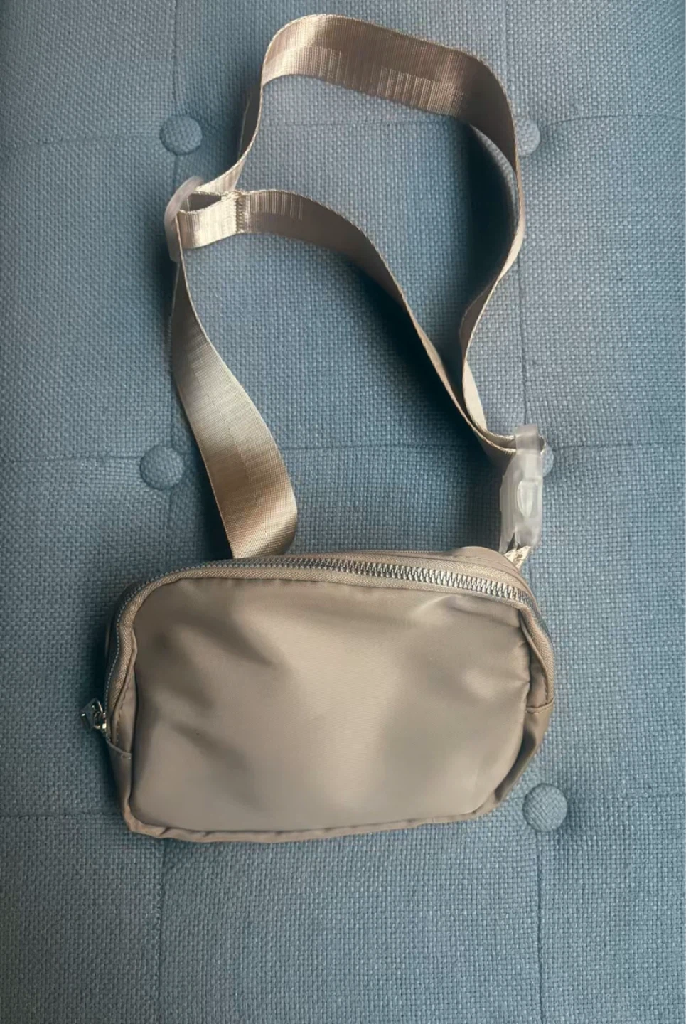 Tan Nylon Belt Bag