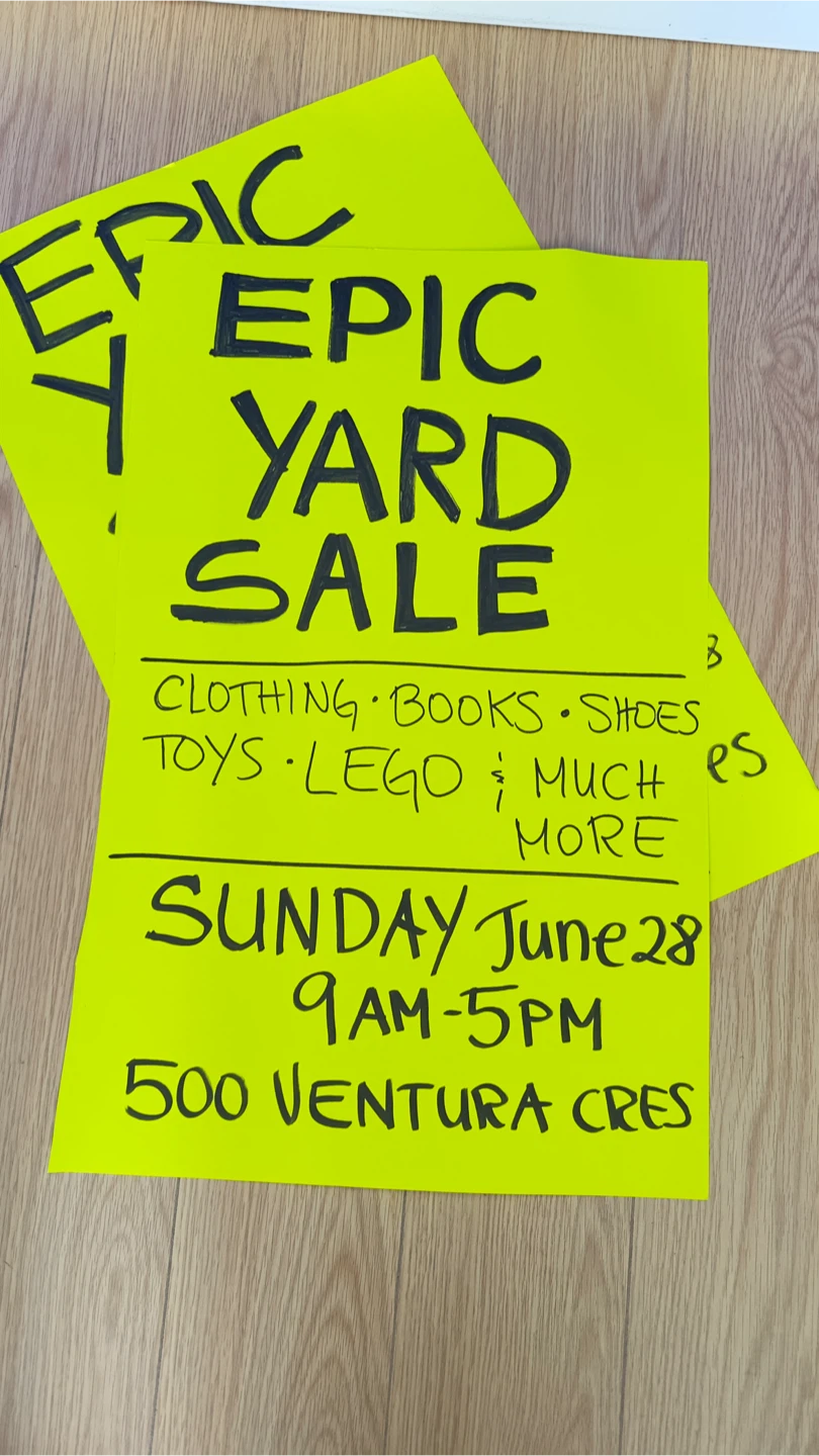 🎉 EPIC YARD SALE! 🎉