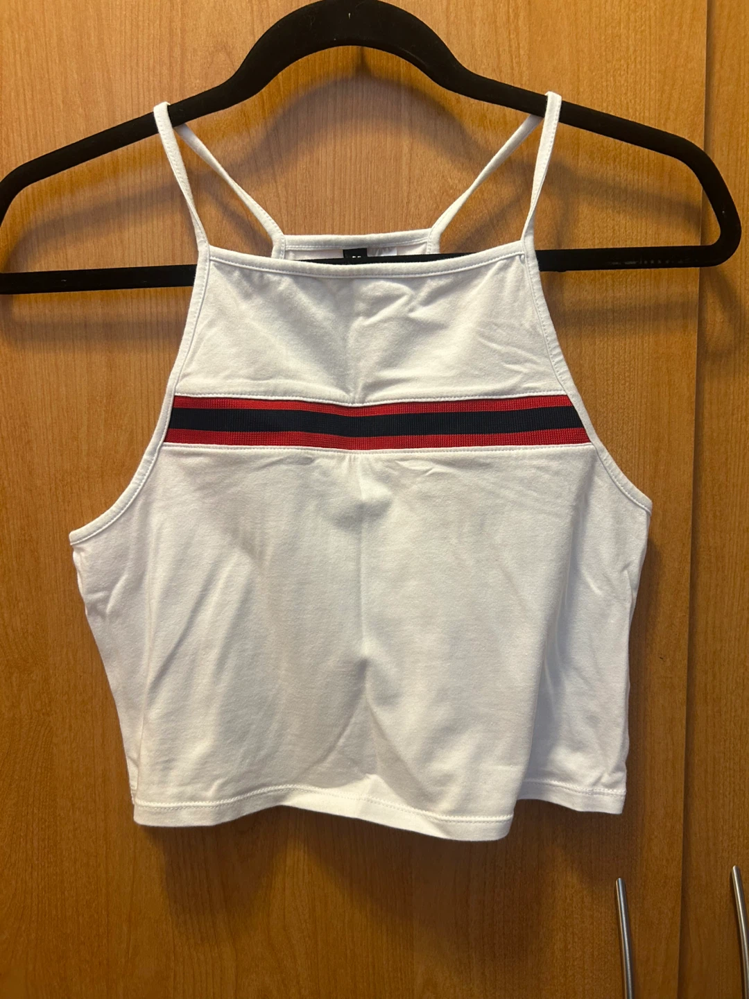 M - White Crop Top