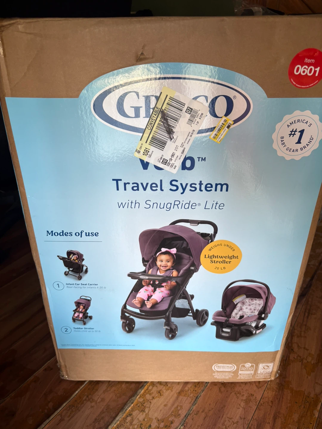 Graco Travel System with SnugRide Lite Stroller and Car Seat