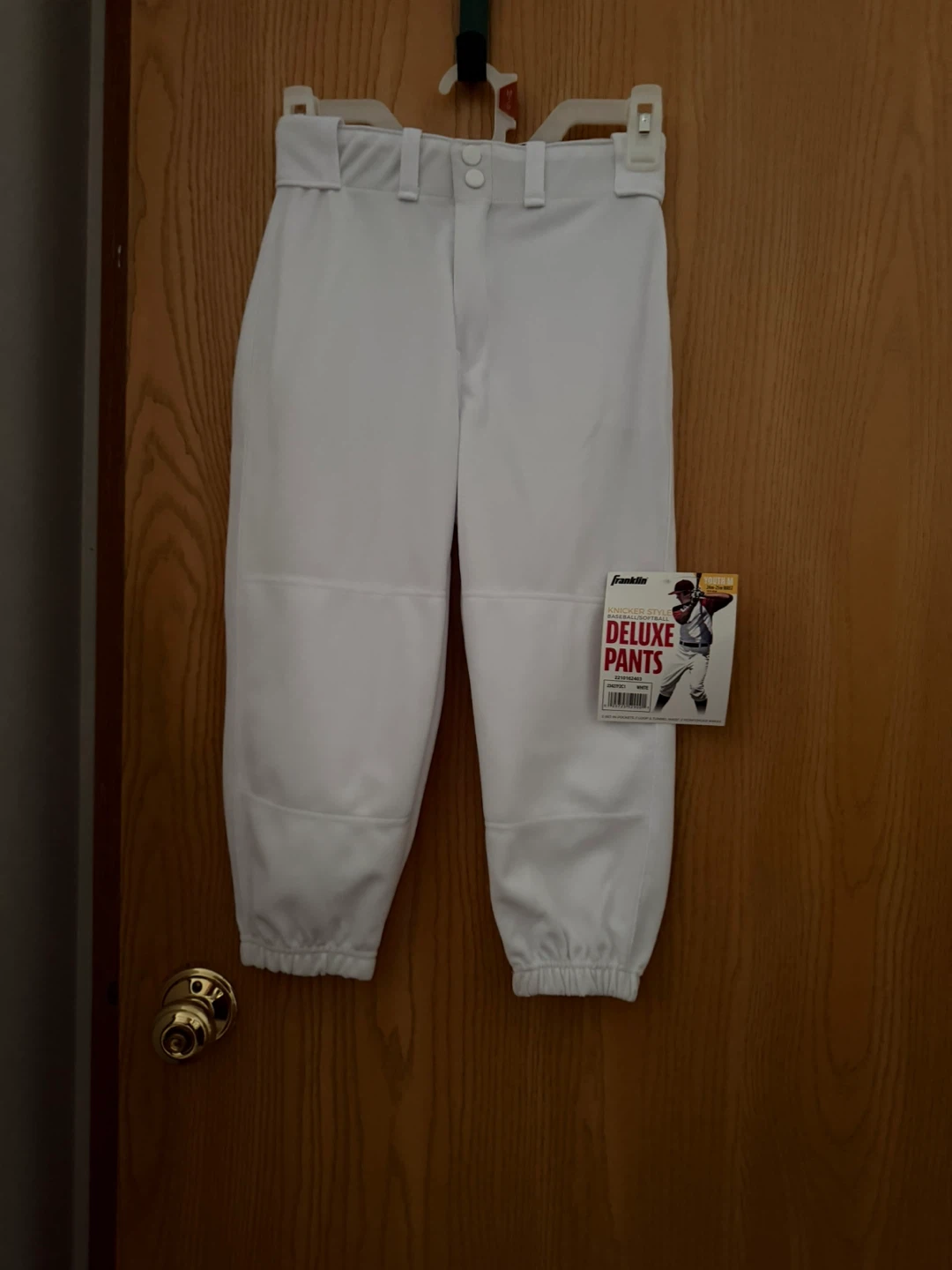Franklin Knicker Style Baseball Pants - Youth Medium - White - photo 5