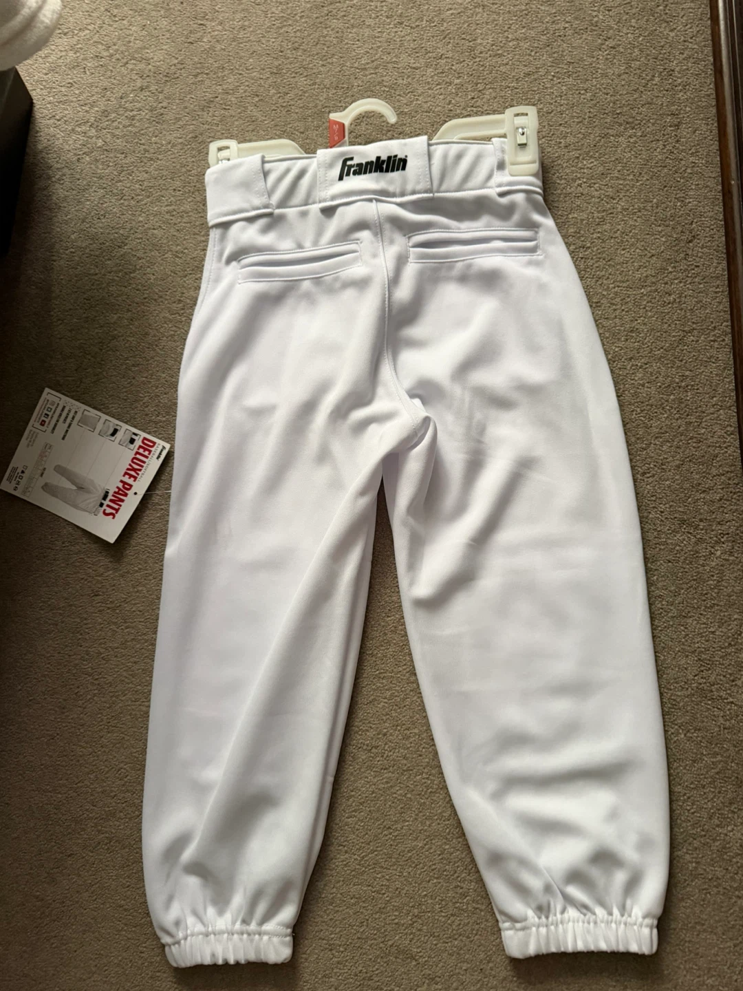 Franklin Knicker Style Baseball Pants - Youth Medium - White - photo 3