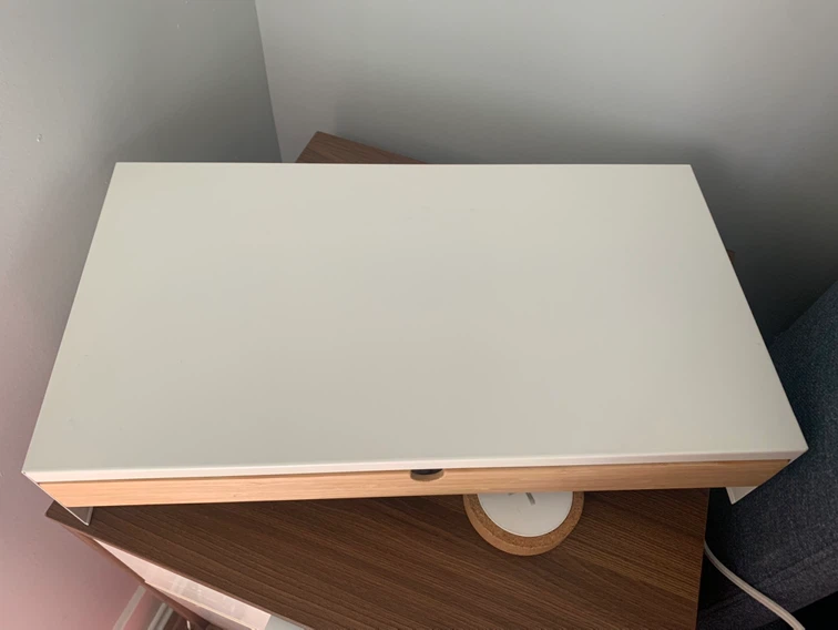 IKEA ELLÖVEN Monitor Stand with Drawer - White - photo 2