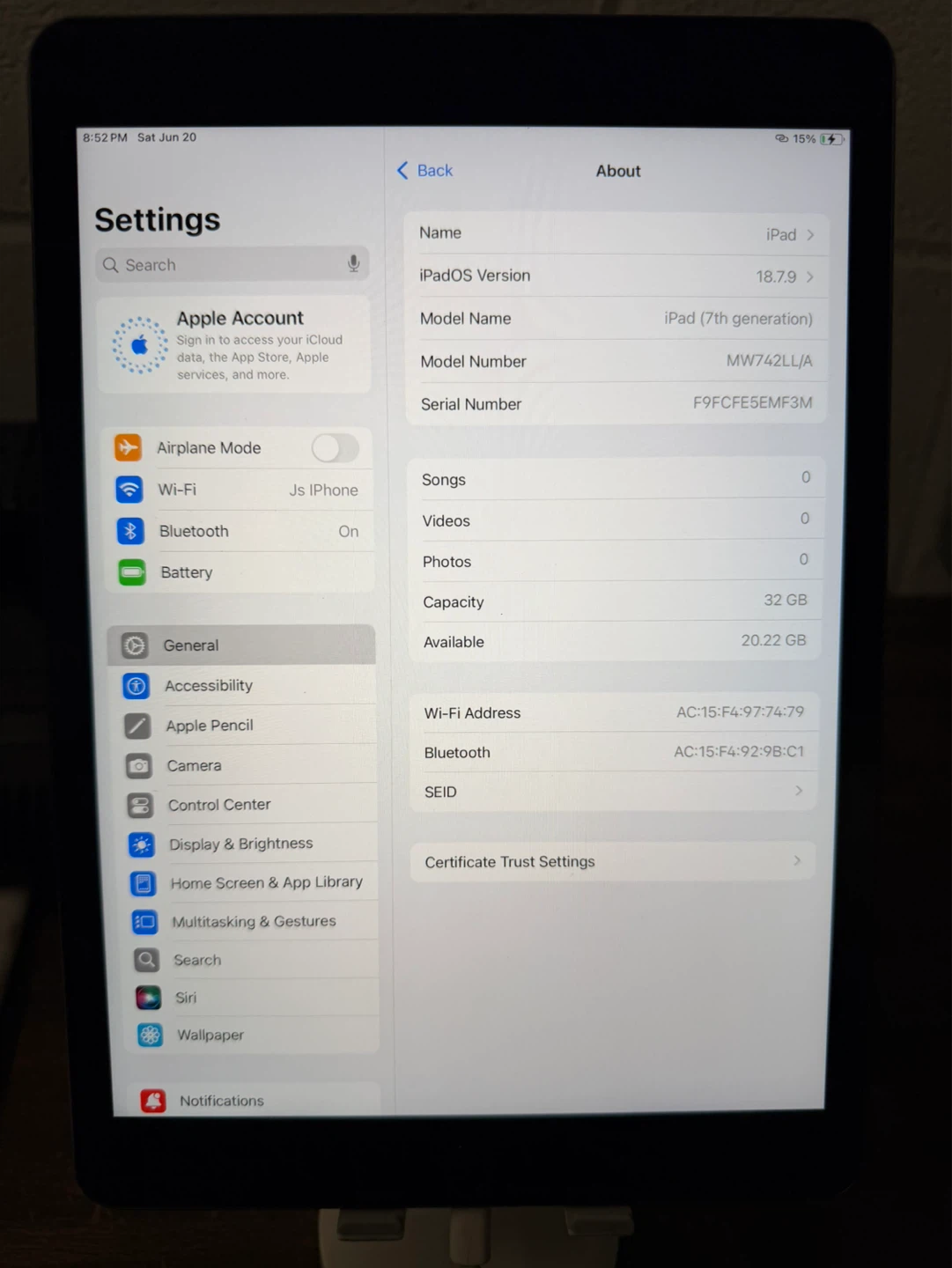 iPad 7th Gen