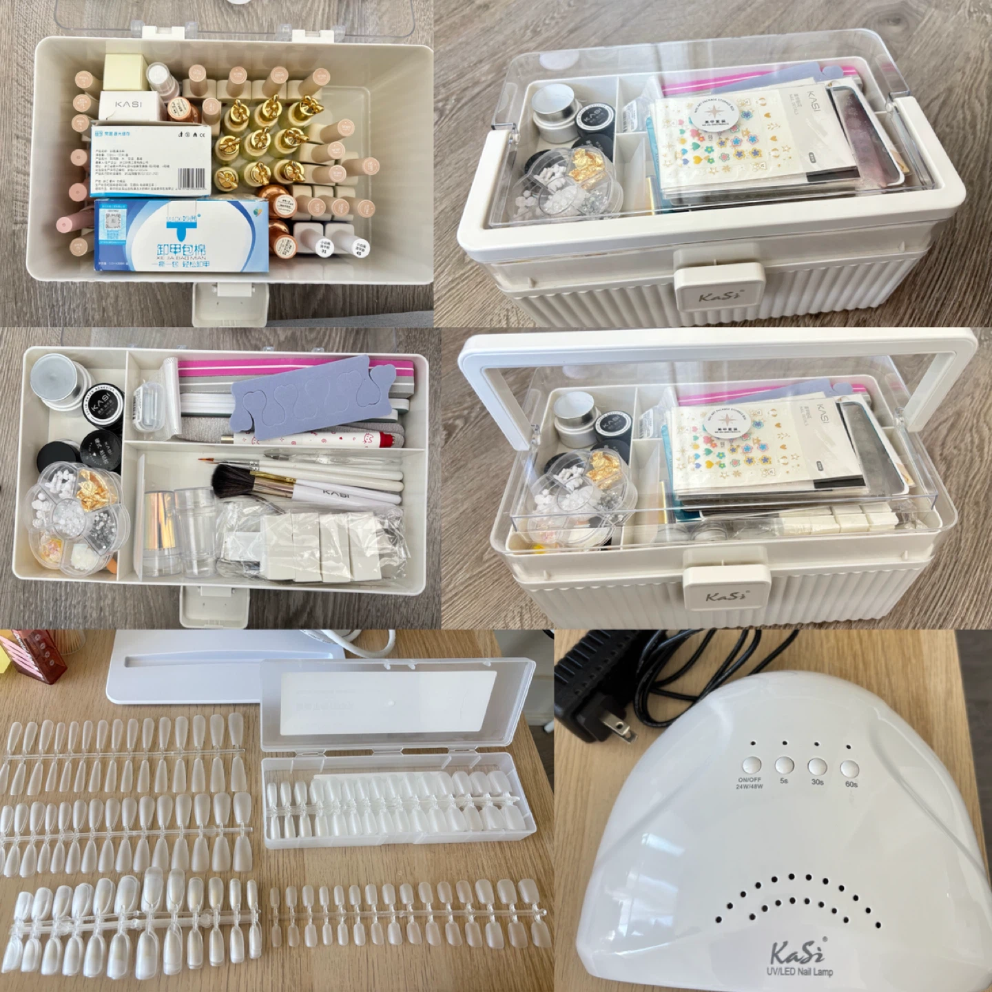 Gel Nail Polish Kit with UV/LED Lamp & Organizer Box - photo 3
