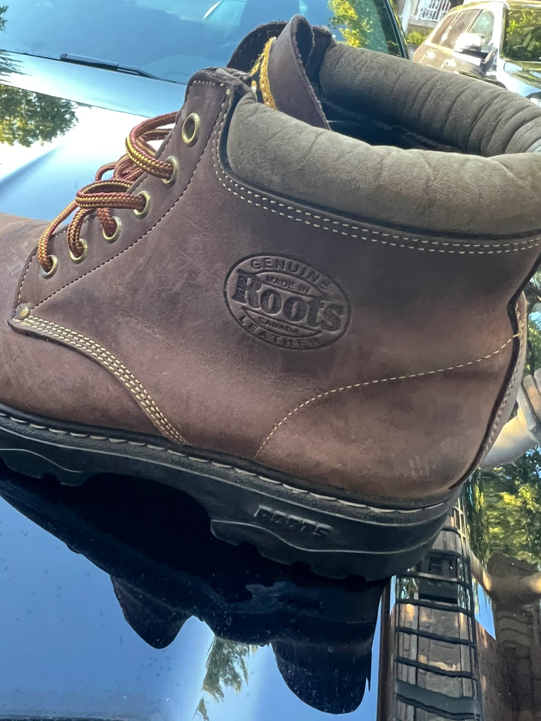 Roots Tuff Men's Brown Leather Work Boots - photo 4