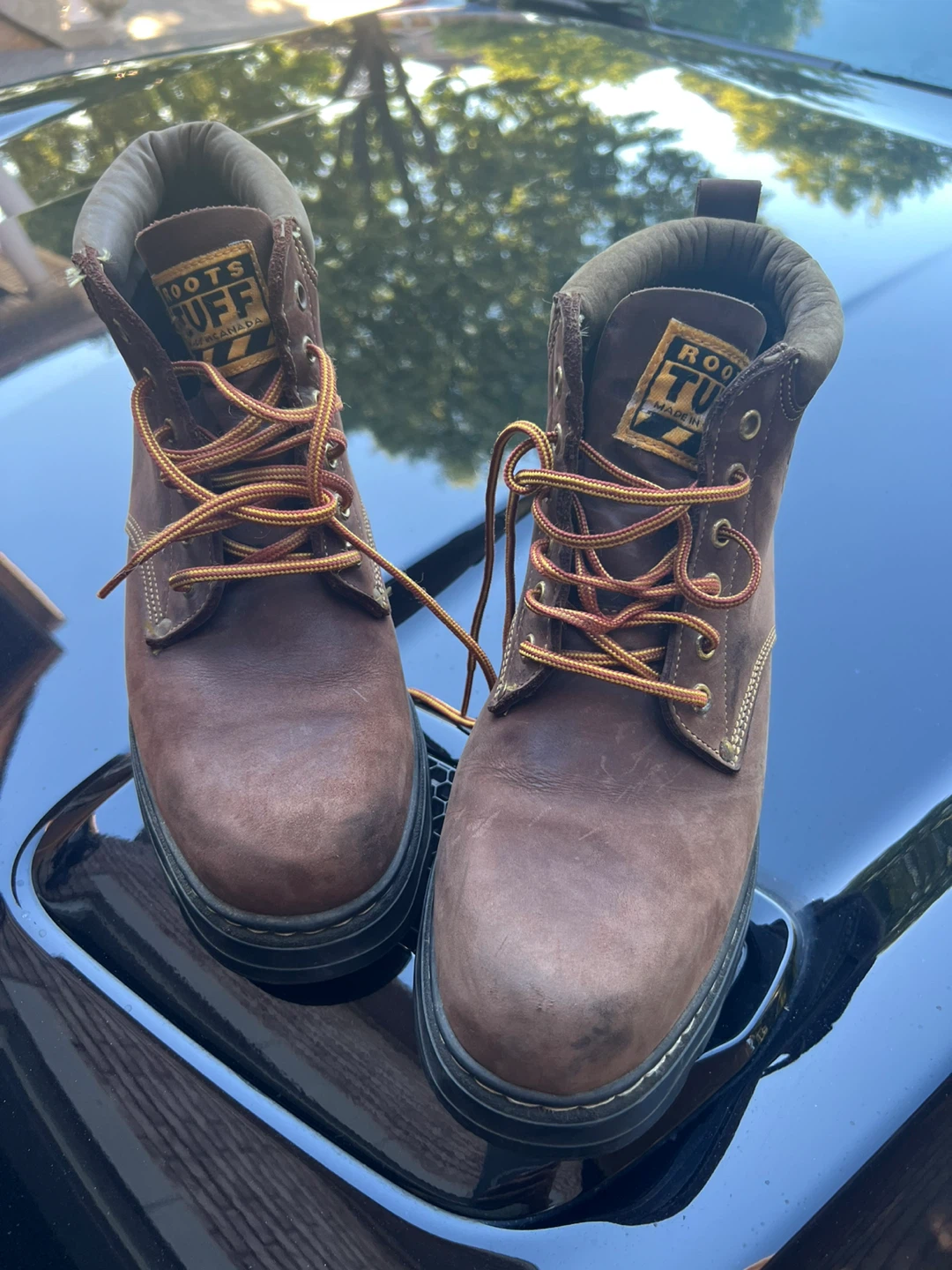 Roots Tuff Men's Brown Leather Work Boots - photo 5