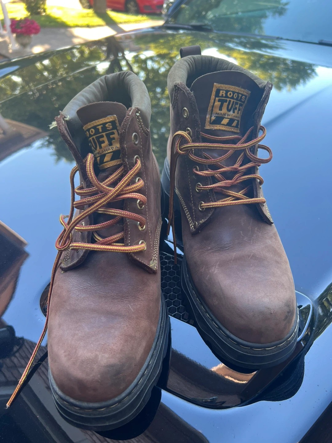 Roots Tuff Men's Brown Leather Work Boots
