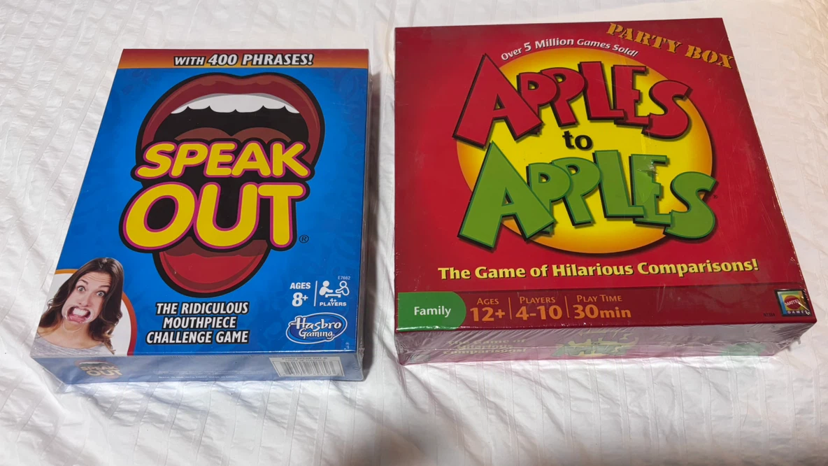 Speak Out & Apples to Apples Party Box Games