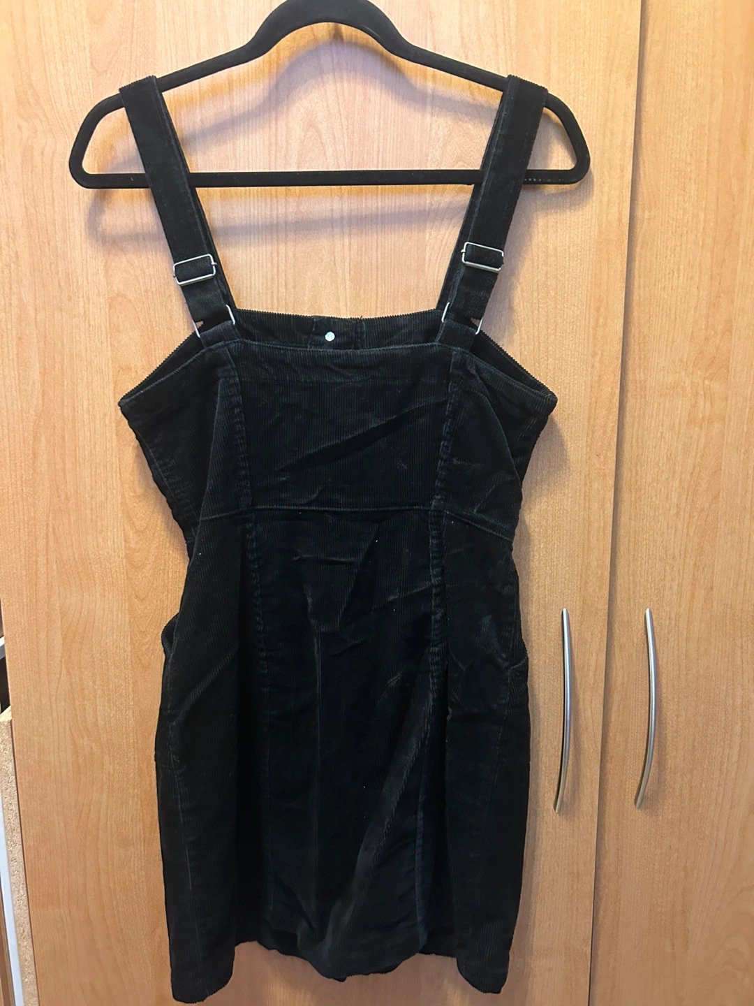 Black Corduroy Pinafore Dress - photo 2