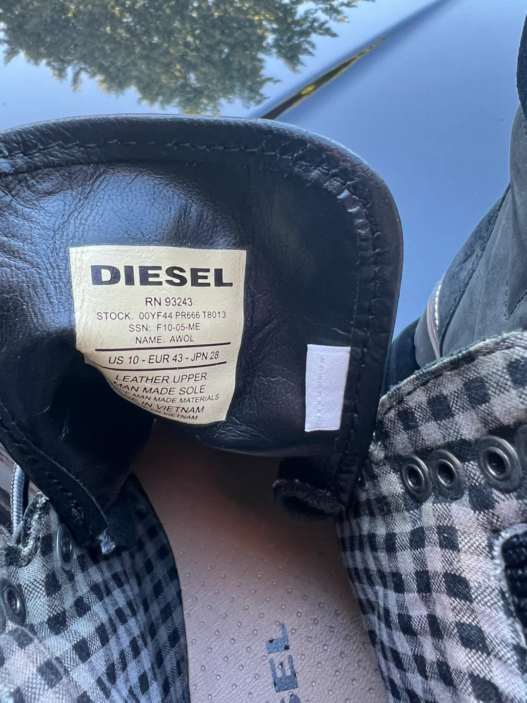 Diesel Black Leather Lace-Up Boots - Men's US 10 - photo 4