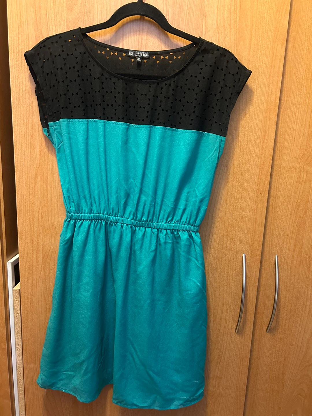 Black and Teal Dress