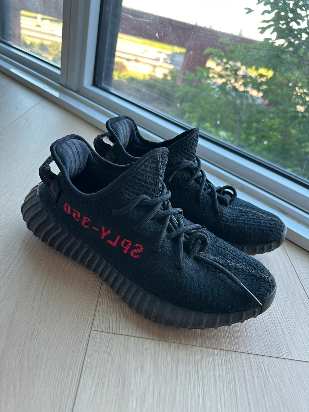 Adidas Yeezy Boost 350 V2 Core Black Red US 71/2 - photo 2