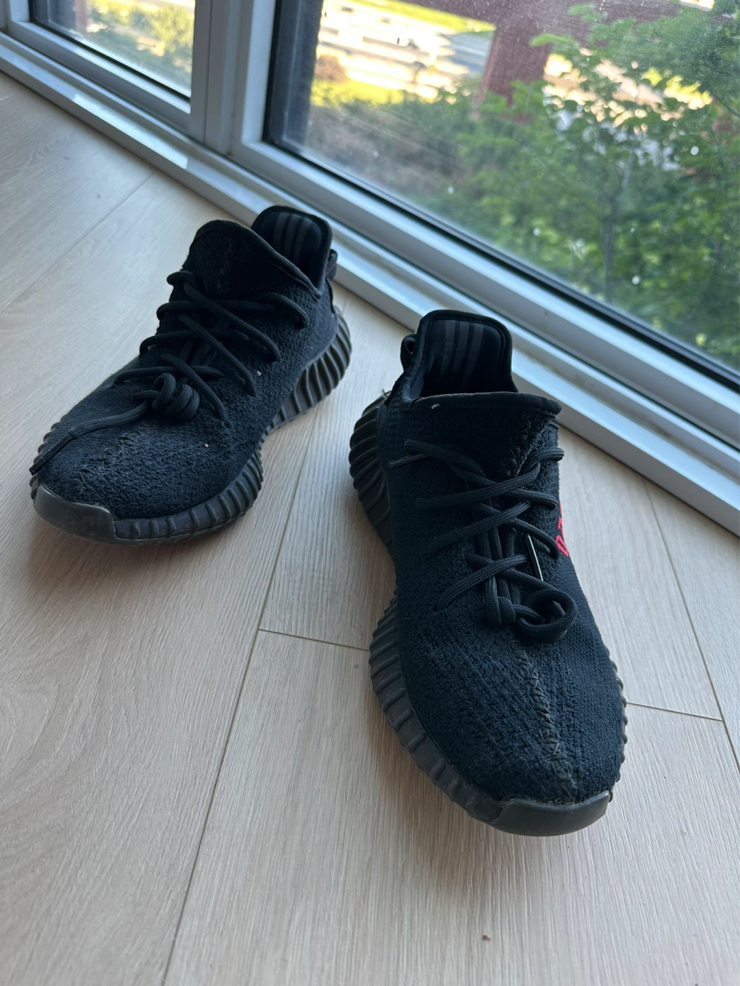Adidas Yeezy Boost 350 V2 Core Black Red US 71/2 - photo 5