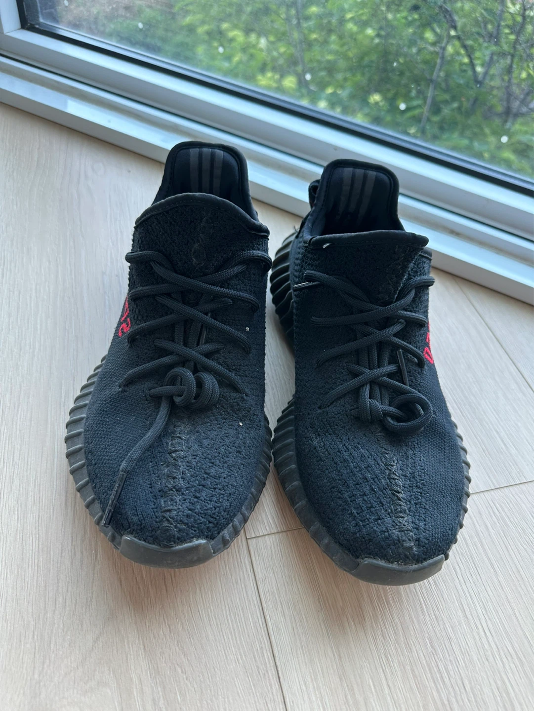 Adidas Yeezy Boost 350 V2 Core Black Red US 71/2 - photo 3