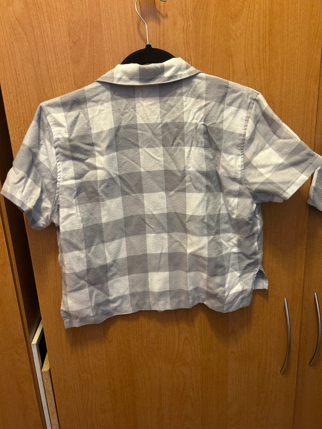 White and Grey Plaid Pajama Set - photo 2