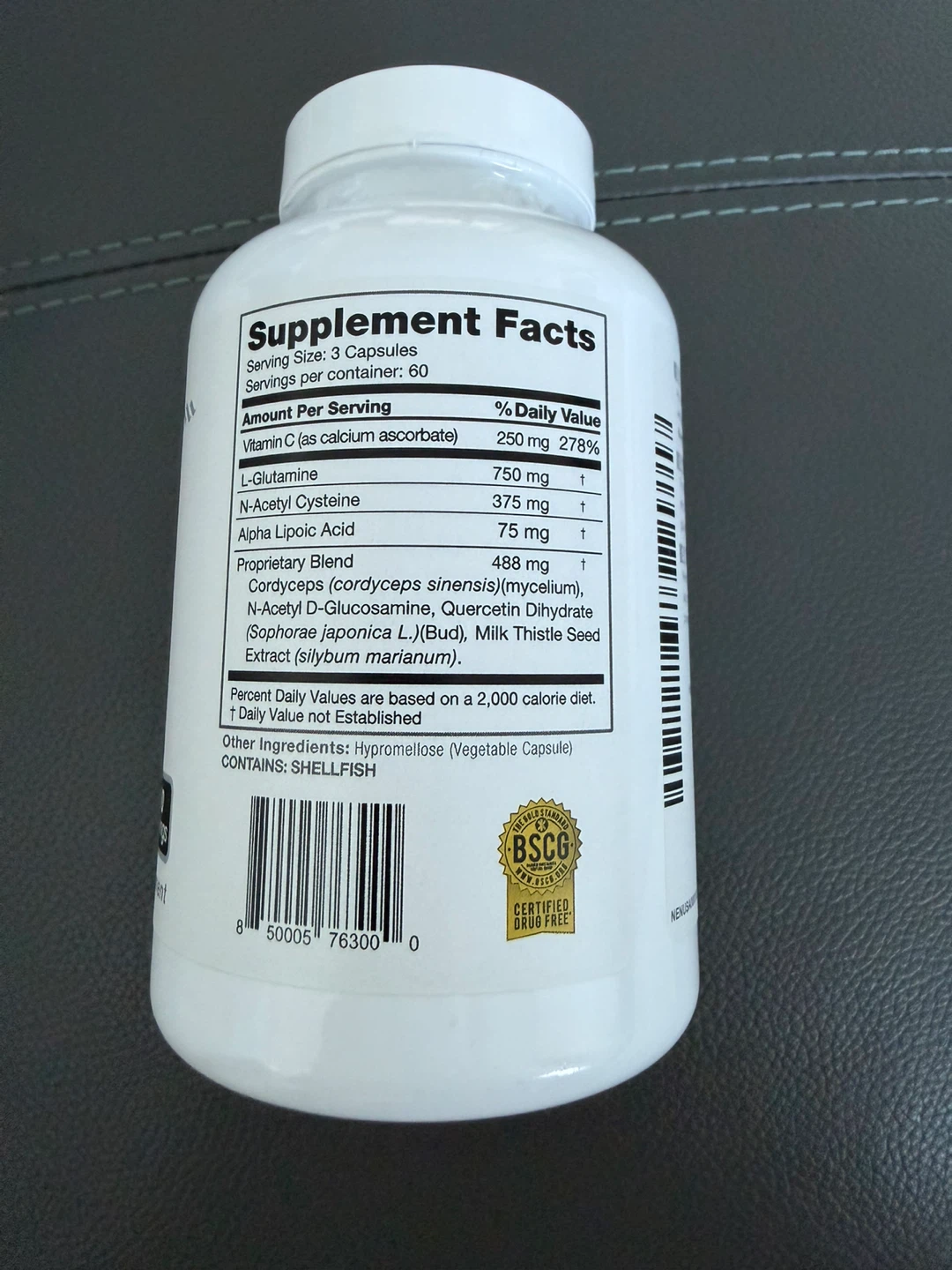 MAXGXL Unique NAC Formula Dietary Supplement 180 Capsules - photo 2