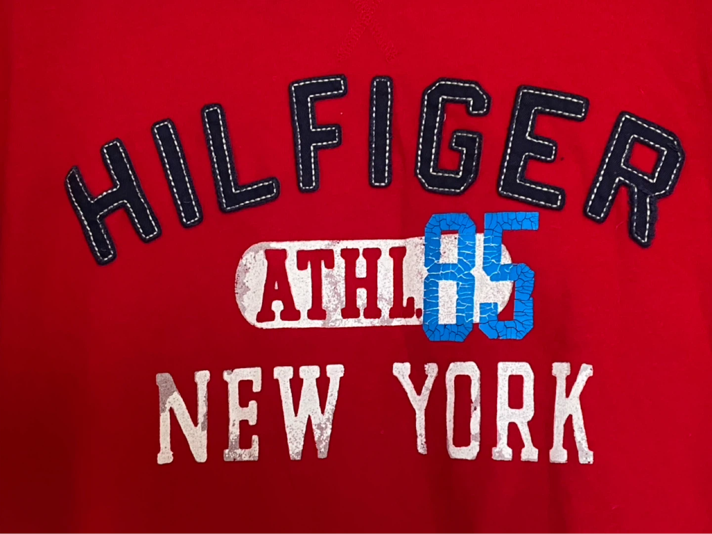 Tommy Hilfiger Red Long Sleeve Crewneck Shirt Size M - photo 2