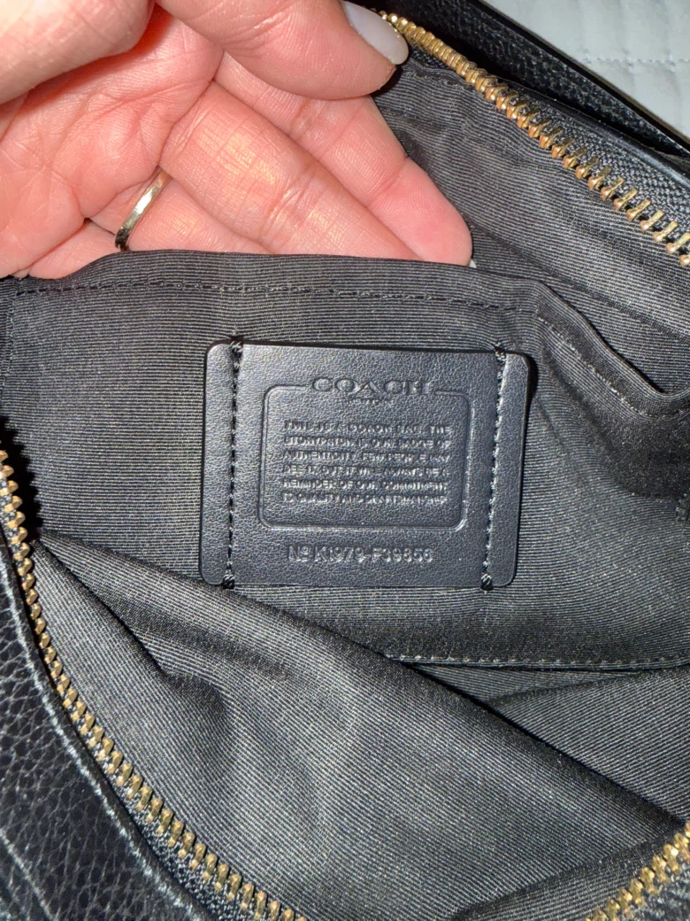 COACH Black Leather Crossbody Bag - photo 5