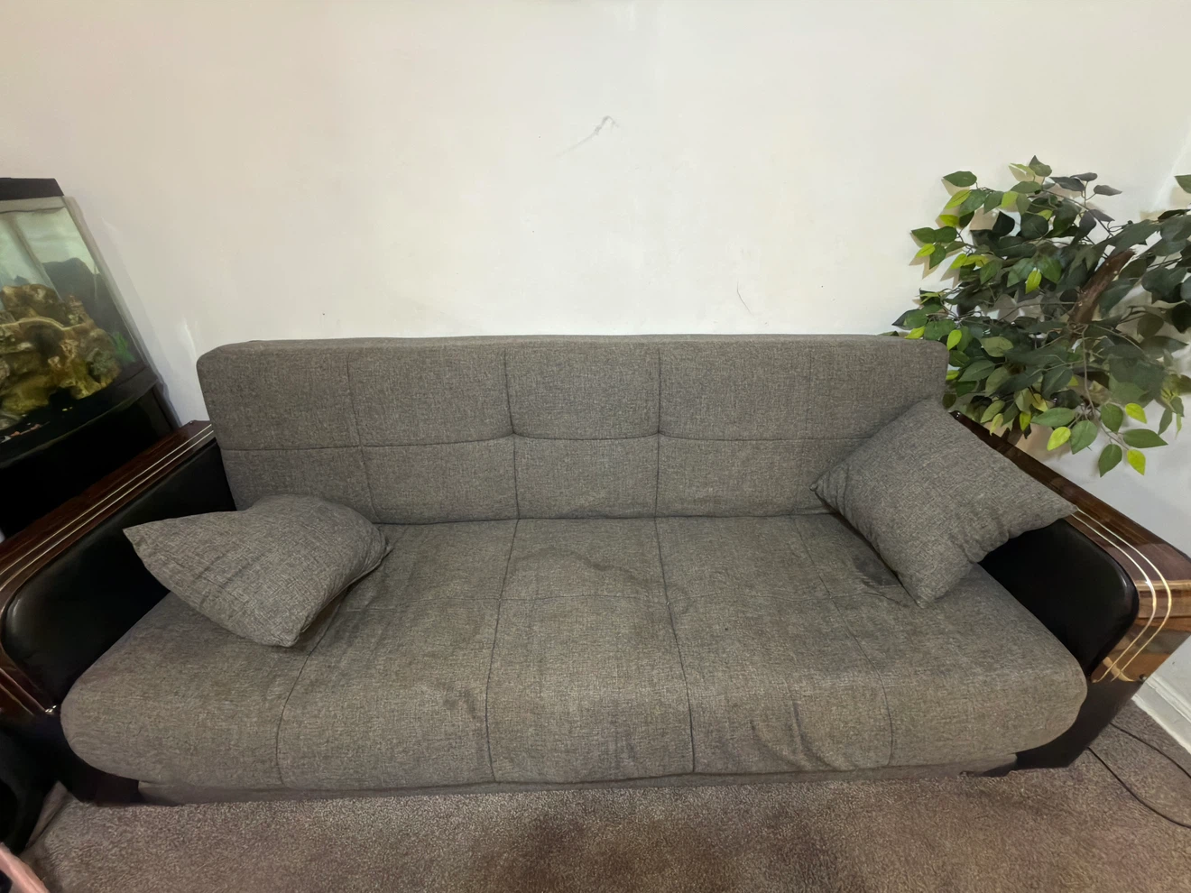 Gray Sofa Bed with Storage sofa cum bed